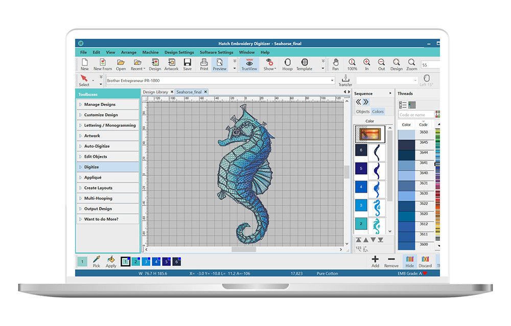 Hatch 2 Embroidery Software Lifetime License (Instant Download)